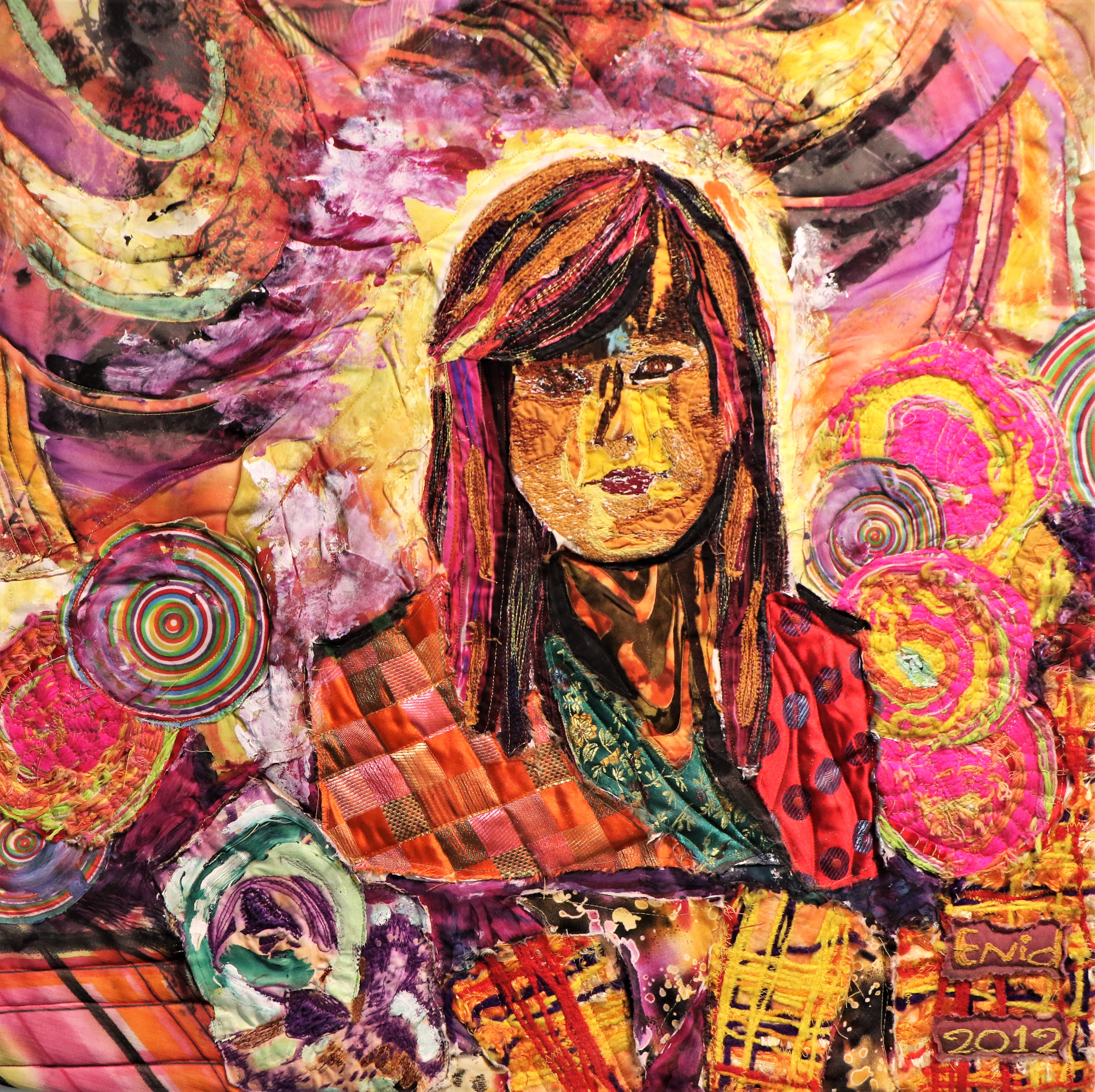 Forever Young — art quilt by Enid Viljoen, fibre artist